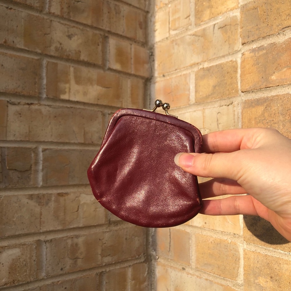 Neiman Marcus leather coin purse